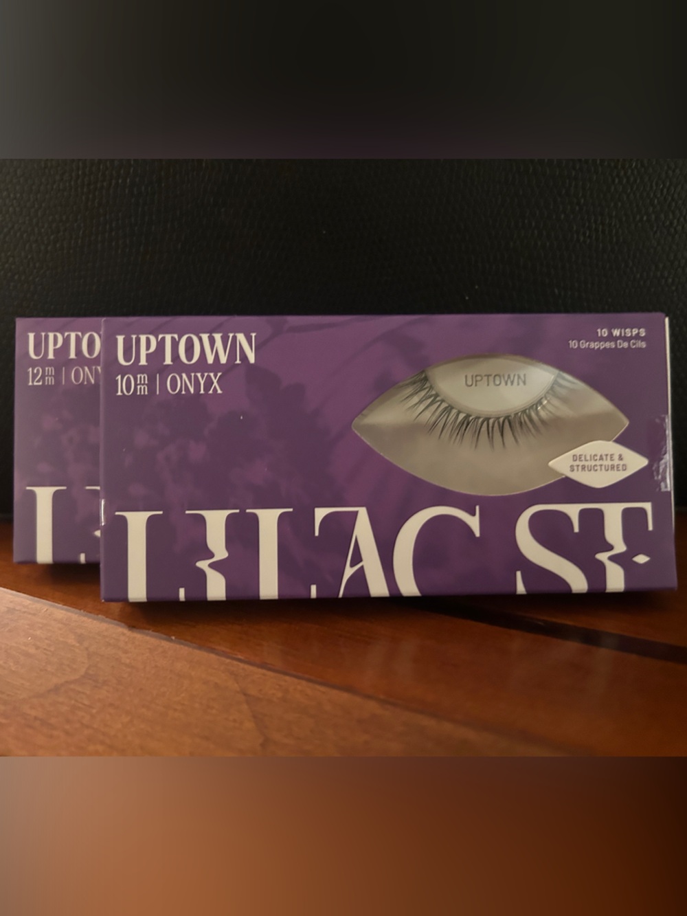 Lilac Street False Eyelashes — Onyx Black & Espresso